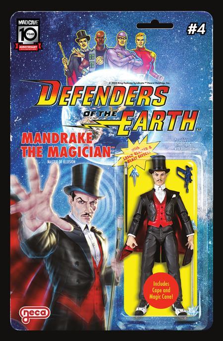 Defenders Of The Earth #4 (of 8) Cvr B Djordje Djokovic Action Figure Var Mad Cave Studios Comic Book