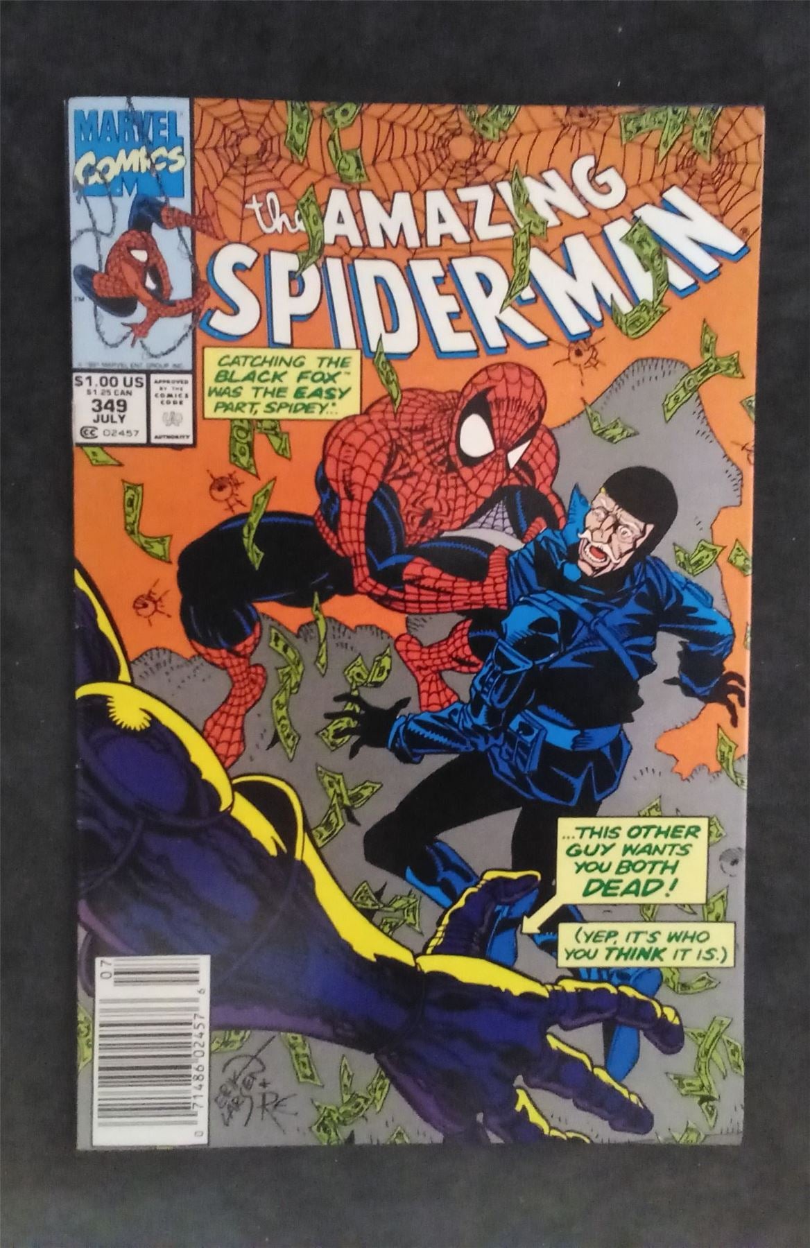 The Amazing Spider-Man #349 1991 marvel Comic Book