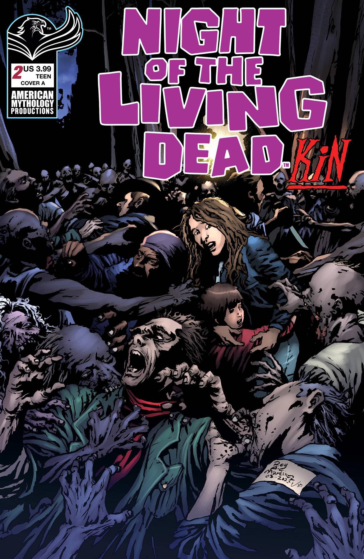 Night Of The Living Dead Kin #2 Cvr A Martinez American Mythology Productions Comic Book