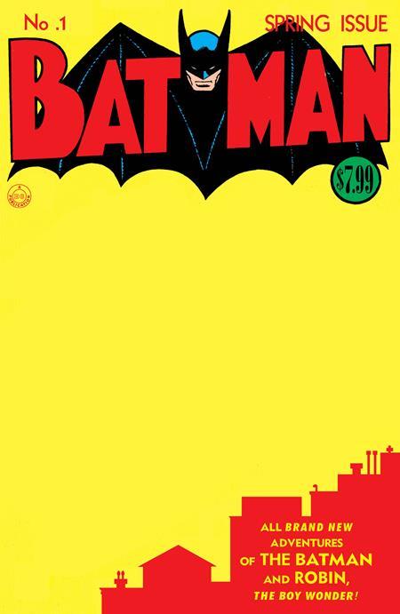 Batman #1 Facsimile Edition Cvr C Blank Var DC Comics Comic Book