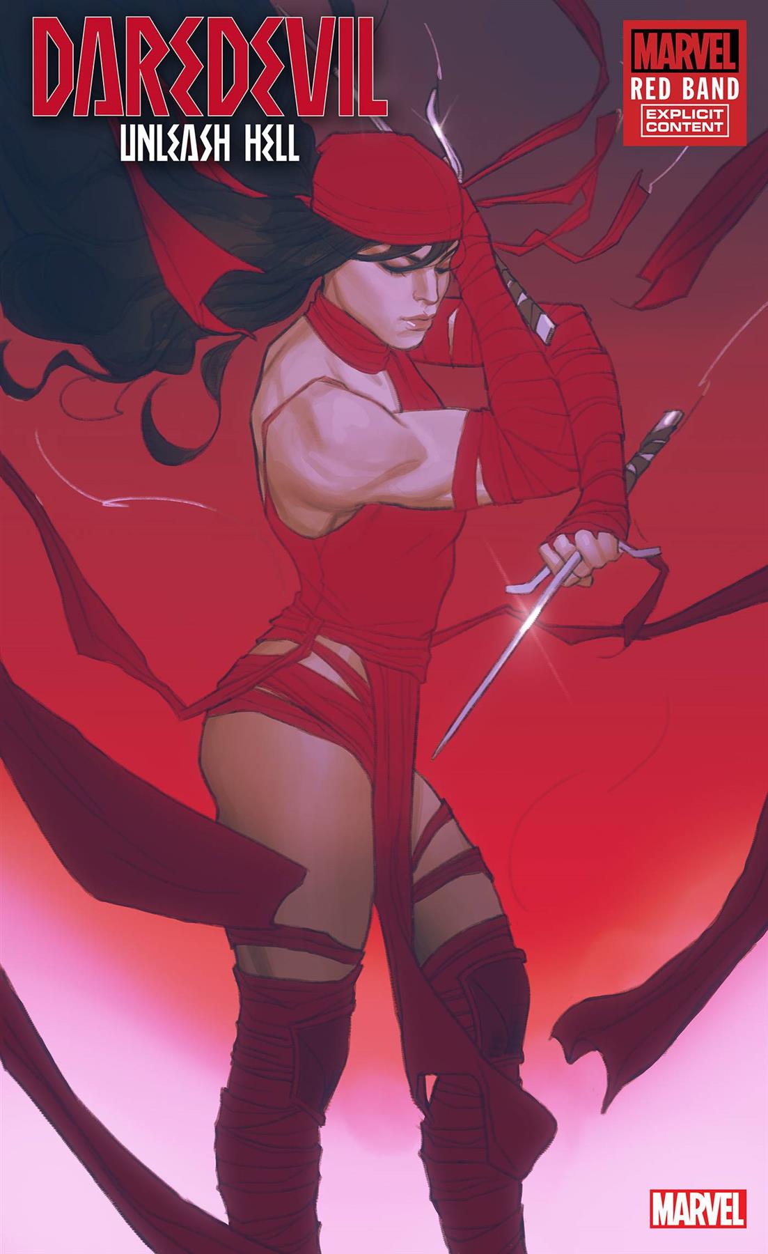 Daredevil Unleash Hell Red Band #1 Swaby Elektra Var Marvel Prh Comic Book 2025