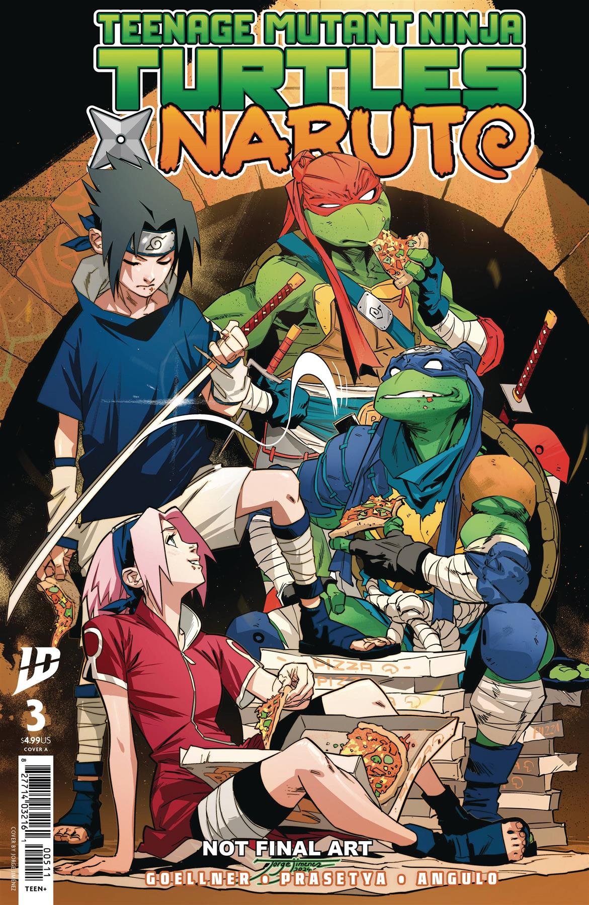 Teenage Mutant Ninja Turtles X Naruto #3 Cvr A Jimenez Cvr A Jimenez Idw-prh Comic Book 2025