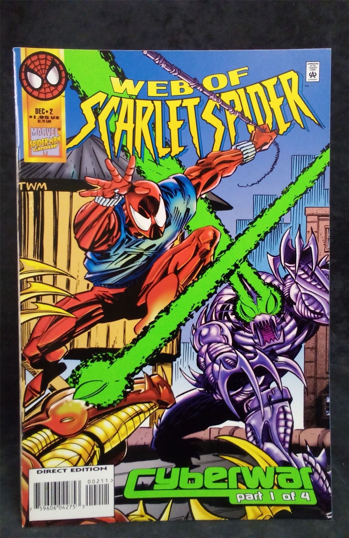Web of Scarlet Spider #2 1995 Marvel Comics Comic Book