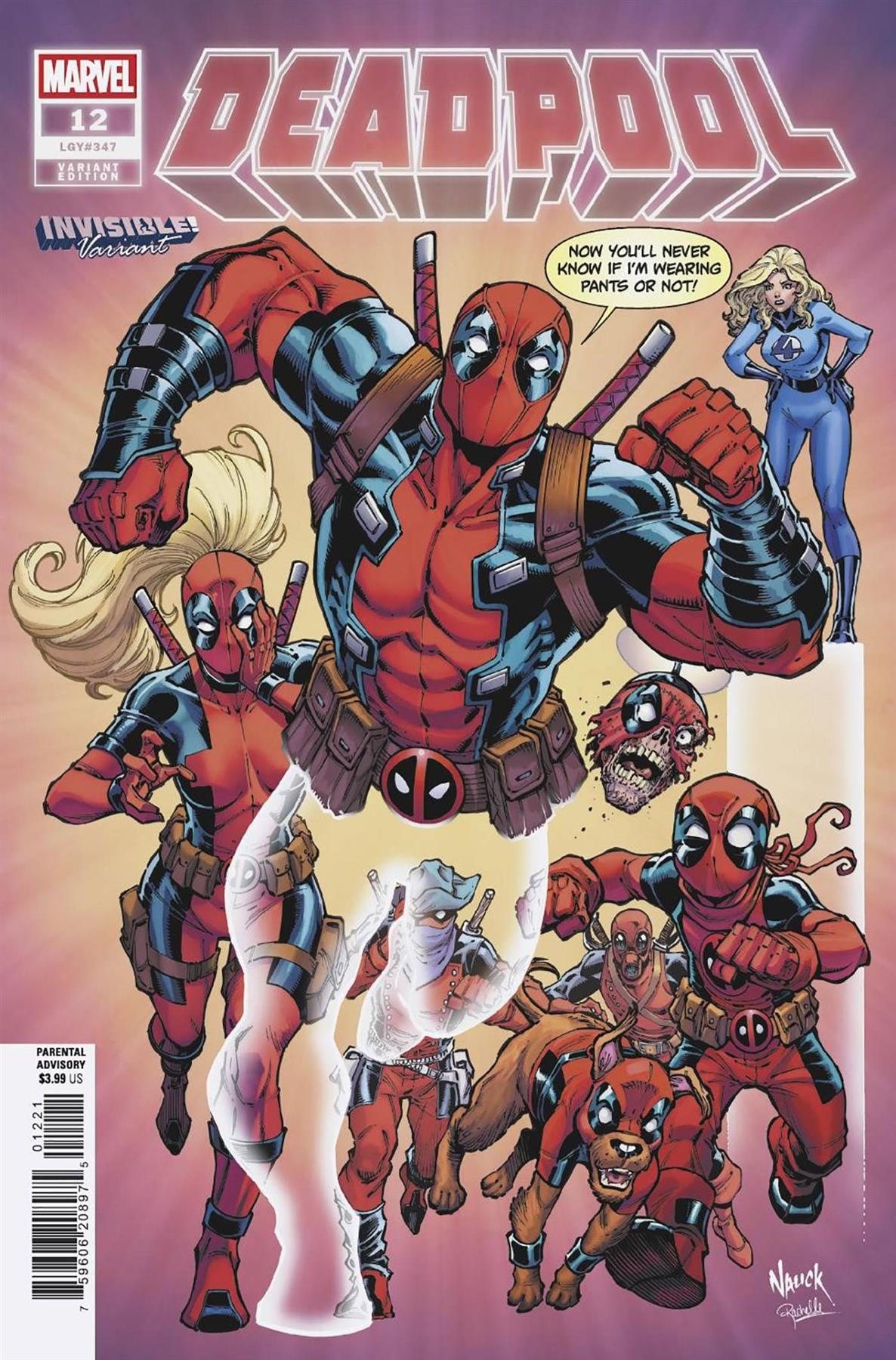 Deadpool #12 Todd Nauck Invisible Var Todd Nauck Invisible Var Marvel Prh Comic Book 2025