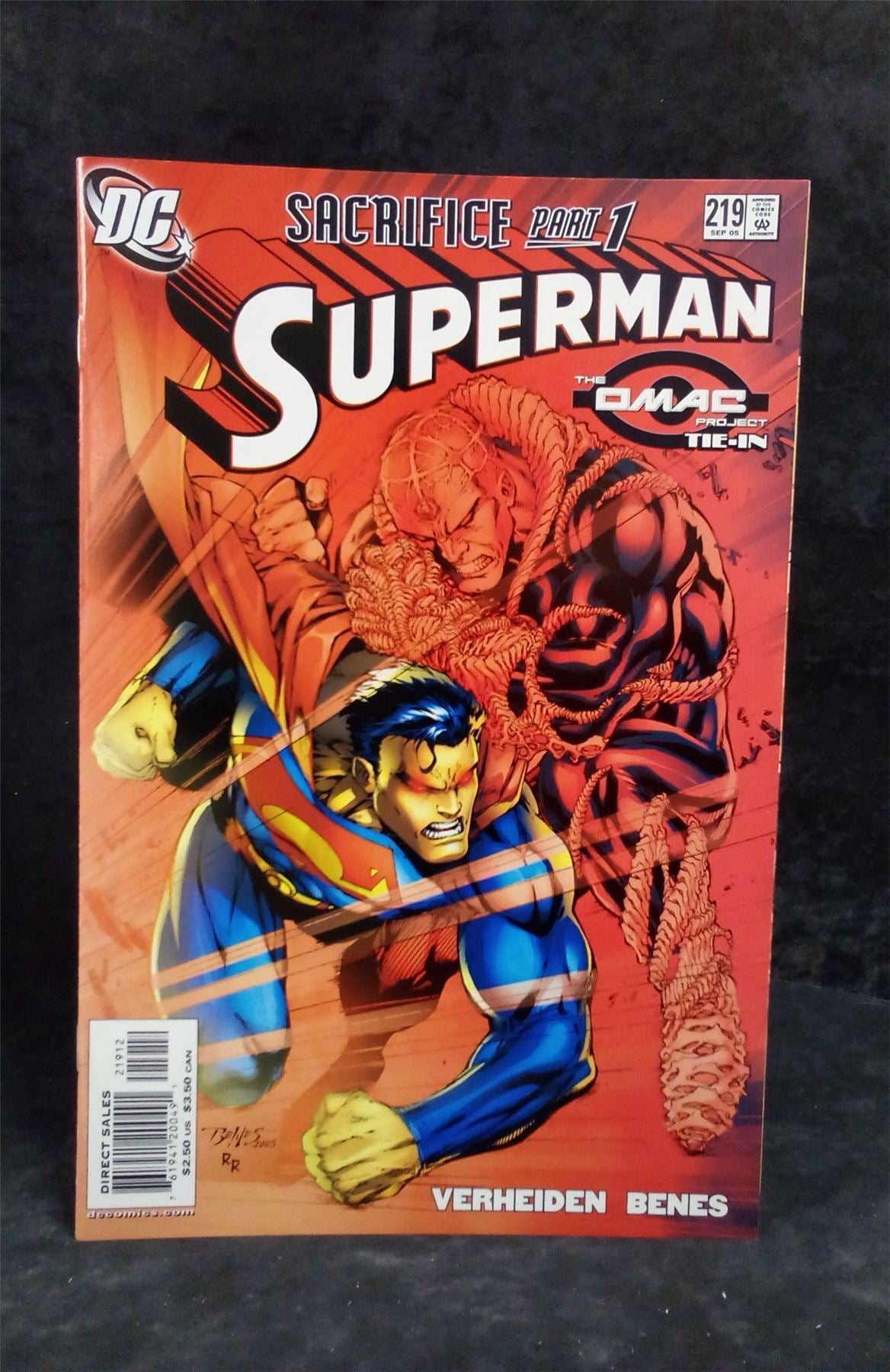 Superman #219 Second Print Cover 2005 DC Comics Comic Book