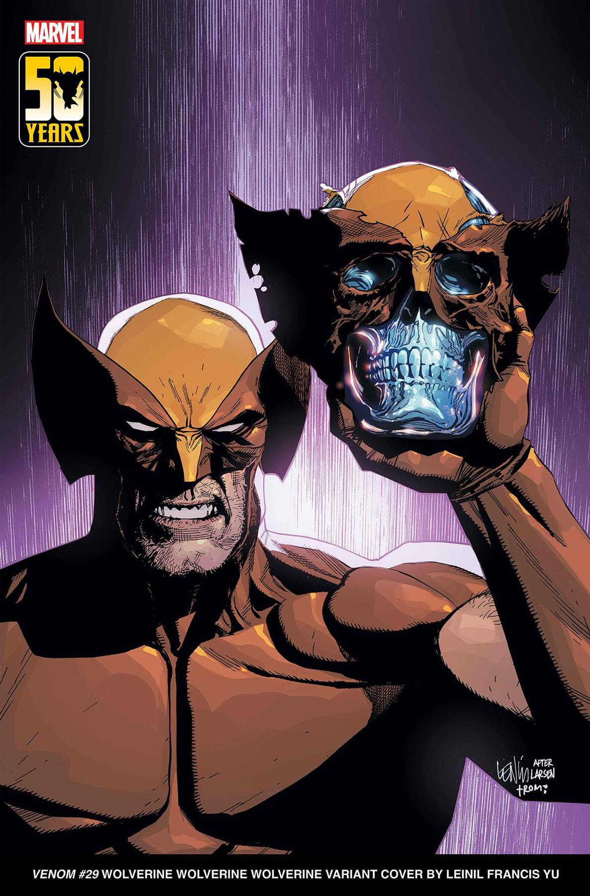 Venom #29 Leinel Yu Wolverine Wolverine Wolverine Var (Leinel Yu Wolverine Wolverine Wolverine Var) Marvel Prh Comic Book 2024