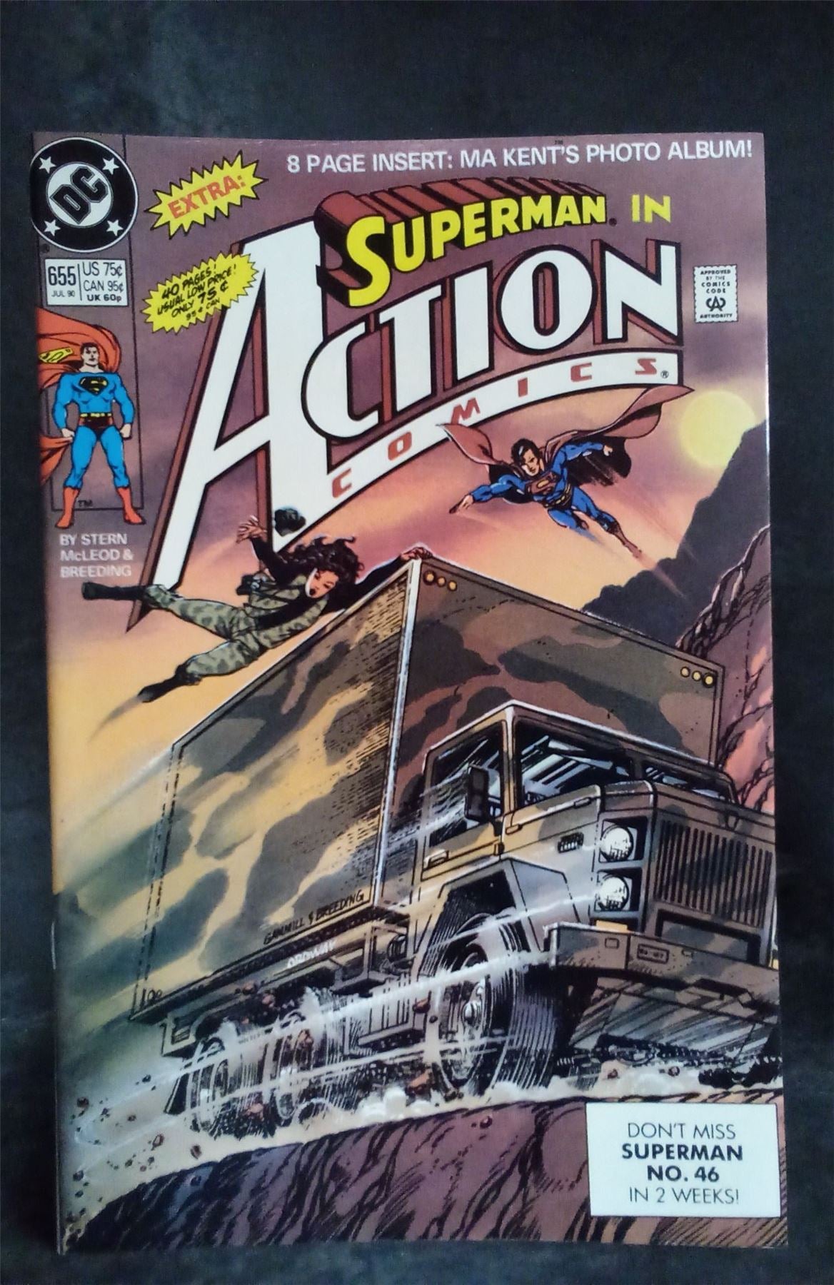 Action Comics #655 1990 DC Comics Comic Book