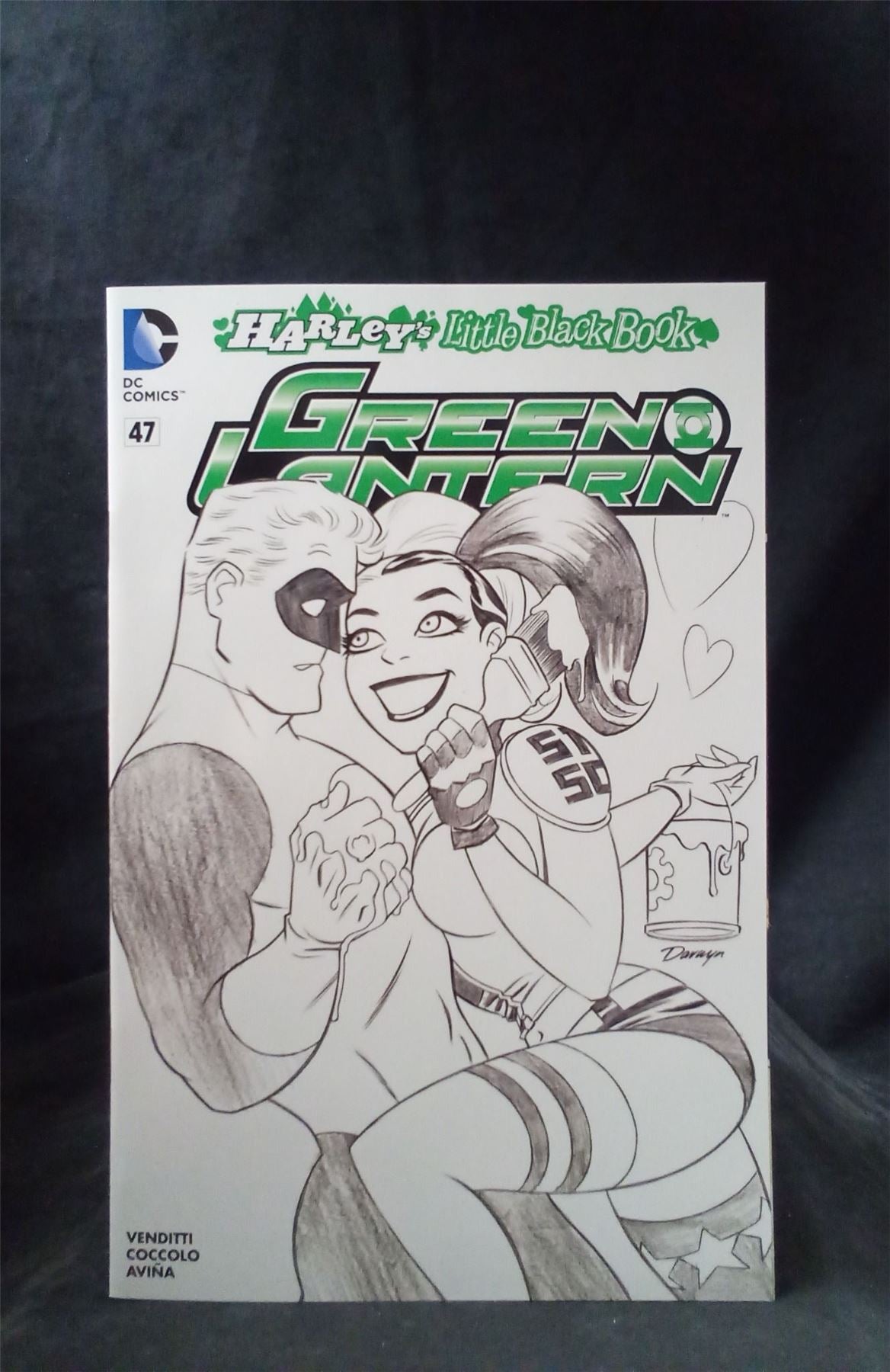 Green Lantern #47 Cooke Variant Sketch Cover 2016 DC Comics Comic Book