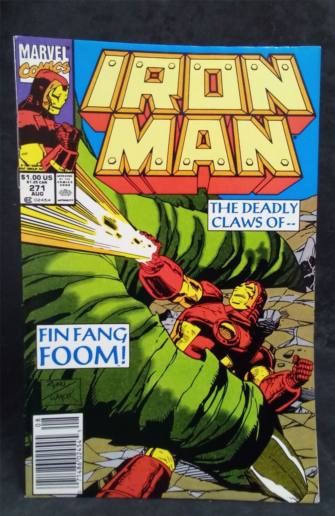 Iron Man #271 Newsstand Edition 1991 Marvel Comics Comic Book