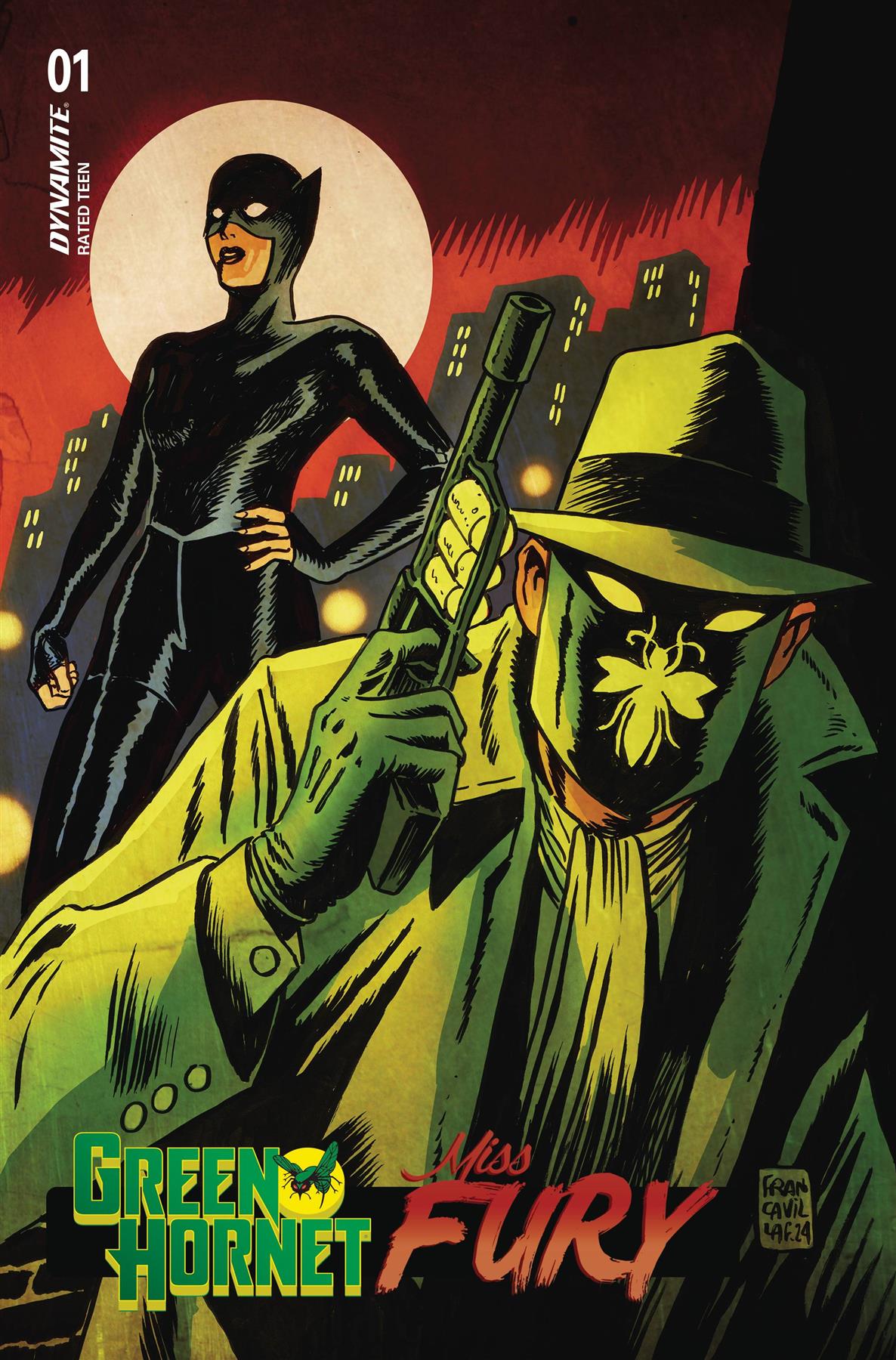 Green Hornet Miss Fury #1 Cvr A Francavilla Dynamite Comic Book
