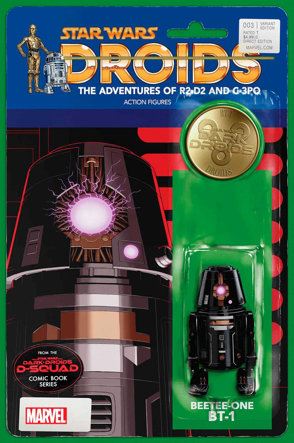 Star Wars Dark Droids D-squad #3 Christopher Action Figure (Christopher Action Figure) Marvel Prh Comic Book 2023