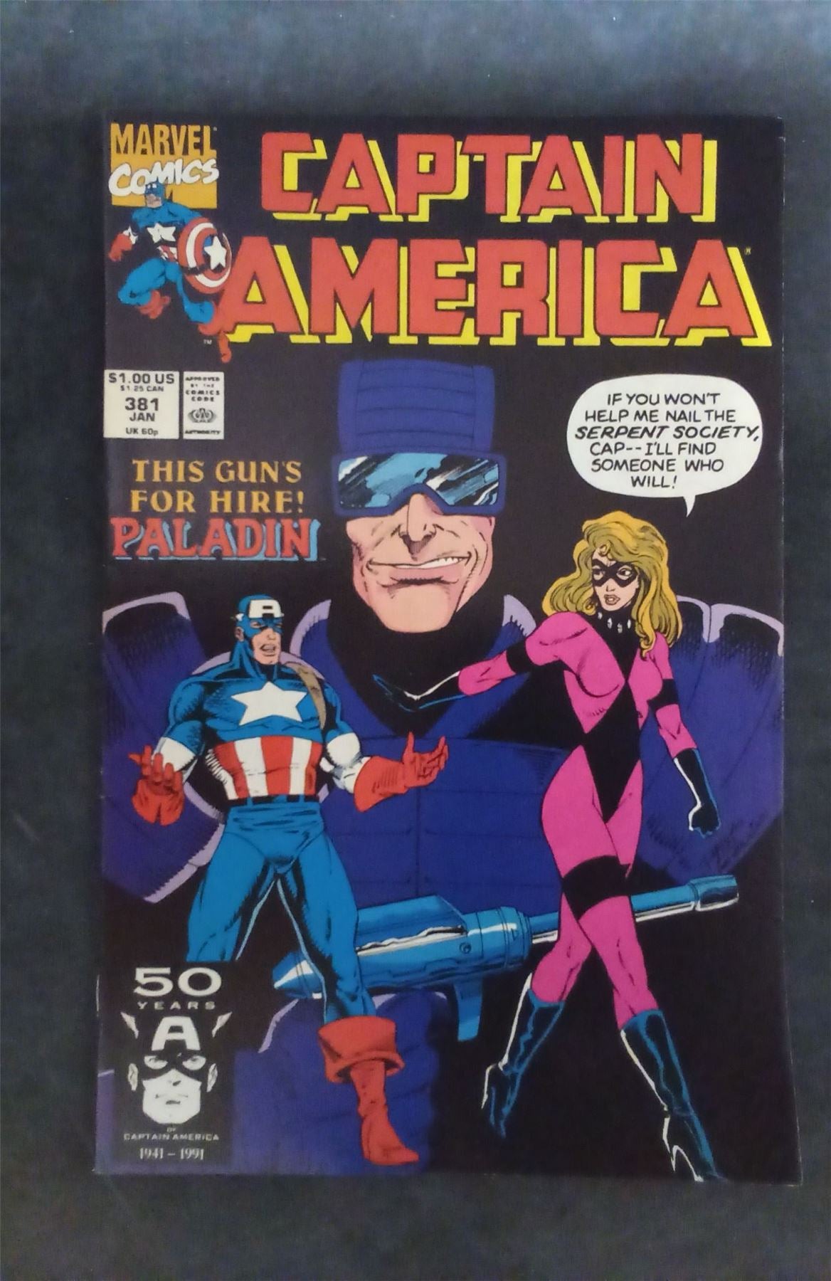 Captain America #381 1991 marvel Comic Book