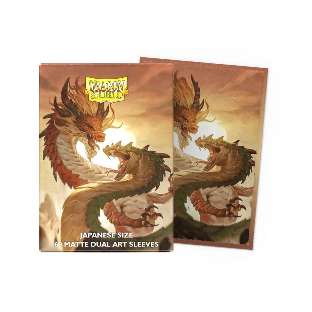 Dragon Shield Sleeves - Japanese - DUAL Matte Wood Snake (60 ct.)