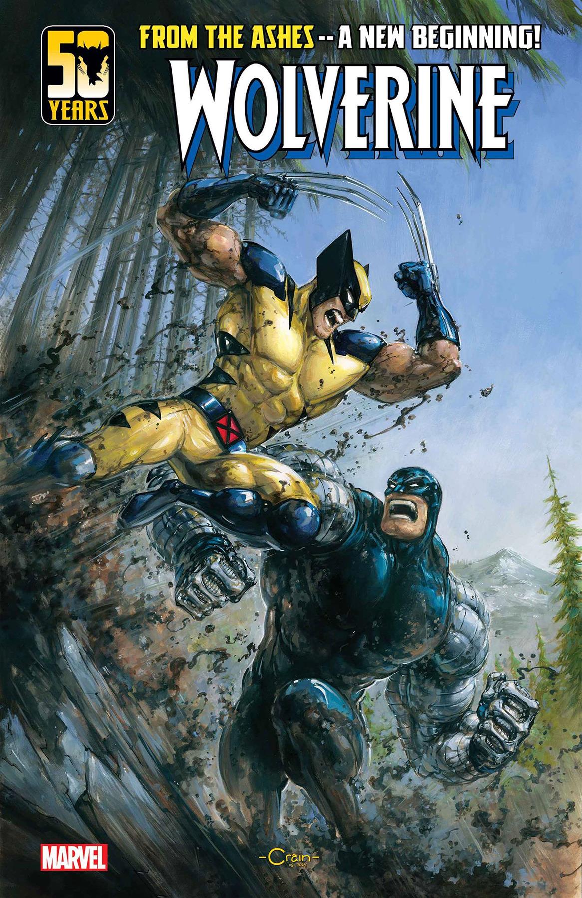 Wolverine #1 Clayton Crain Var Clayton Crain Var Marvel Prh Comic Book 2024