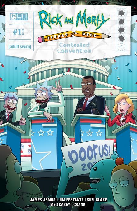 Rick And Morty Finals Week Contested Convention #1 (one Shot) Cvr A Suzi Blake (mr) Oni Press Comic Book
