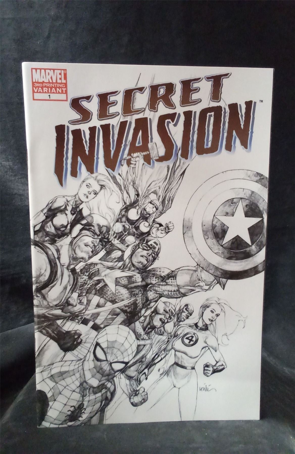 Secret Invasion #1 Third Print Cover 2008 Marvel Comics Comic Book