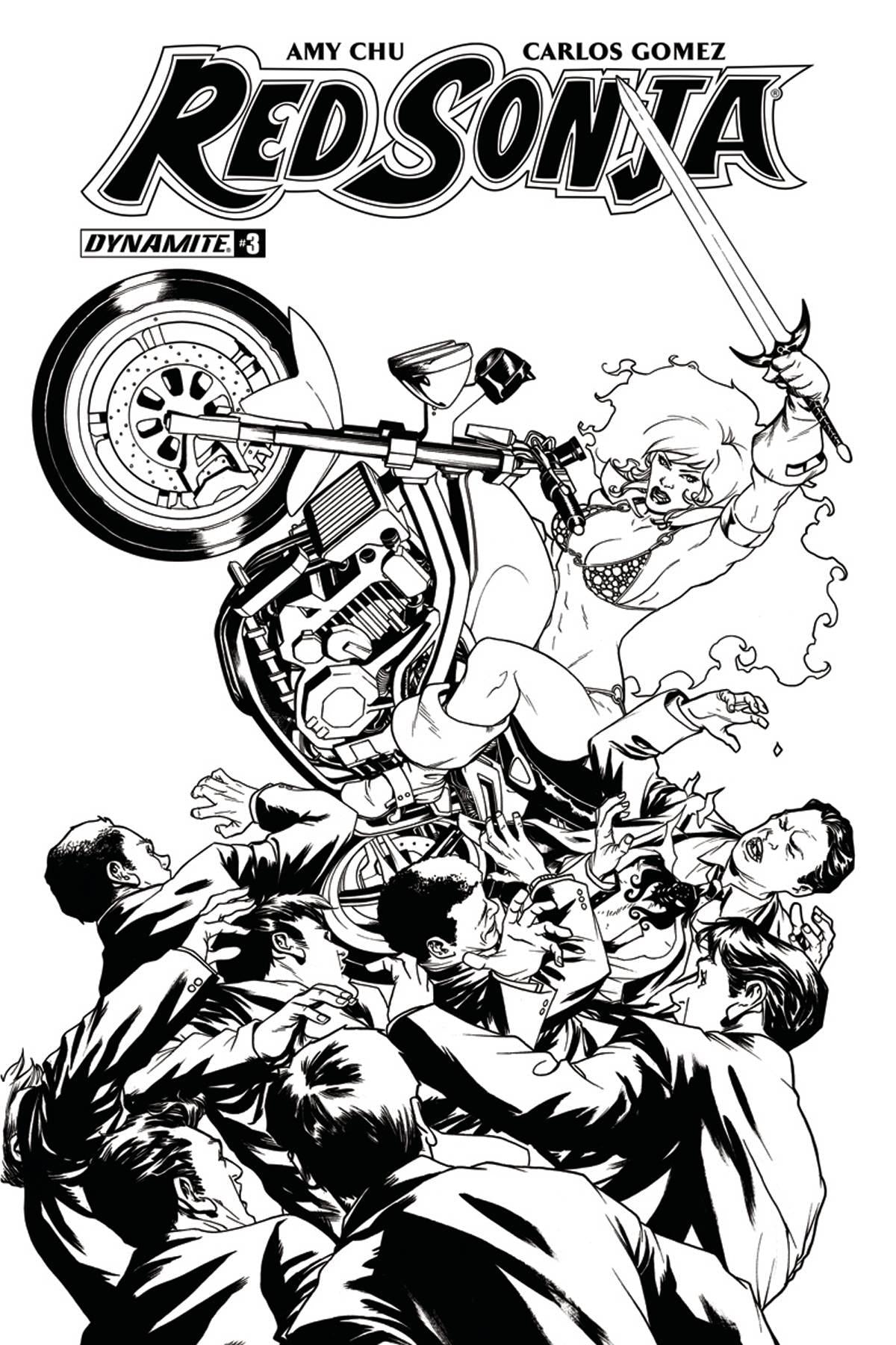 Red Sonja #3 (Cvr G 20 Copy Mckone B&w Incv) D. E. Comic Book