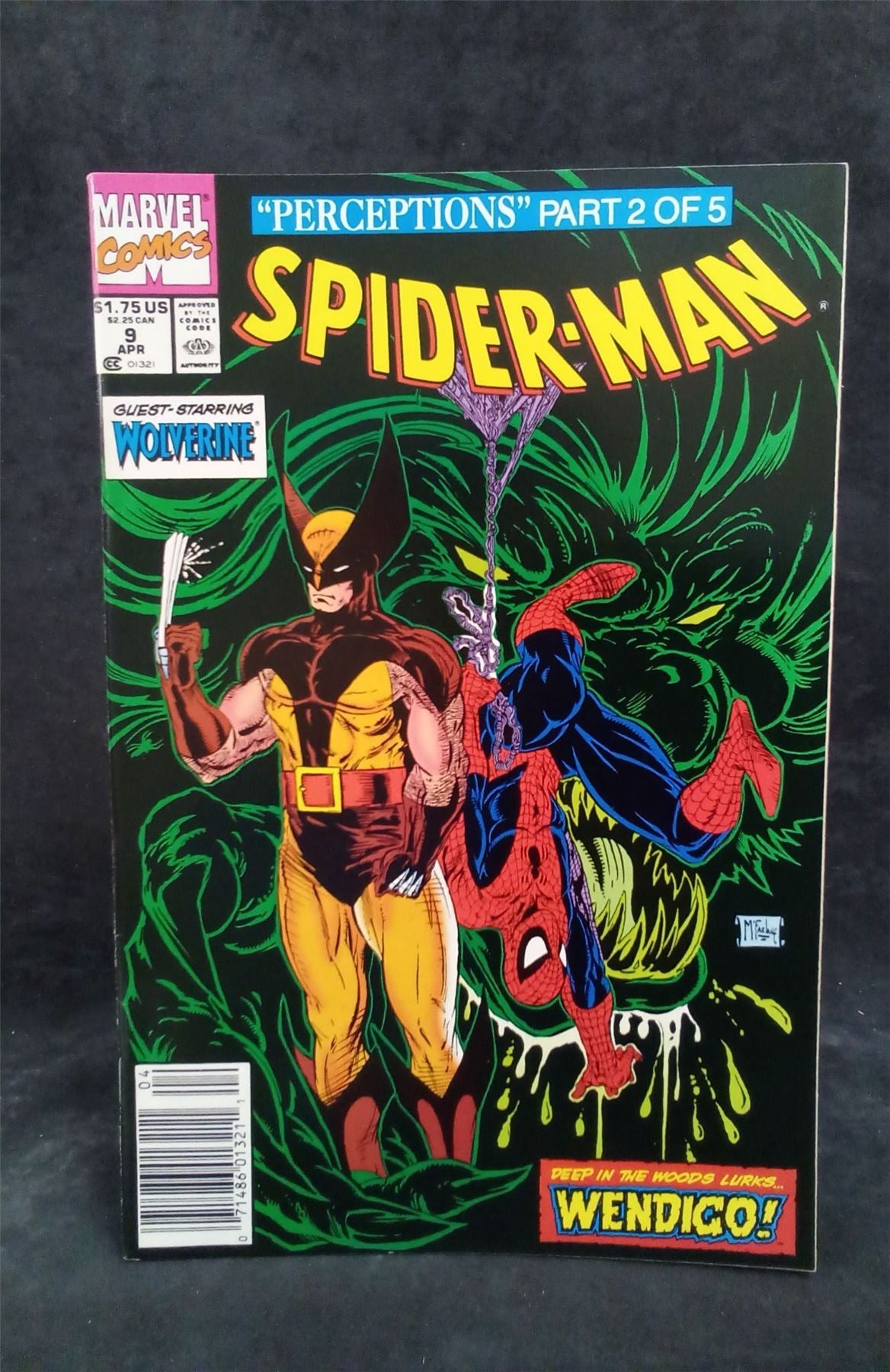Spider-Man #9 1991 Newsstand Edition Marvel Comics Comic Book