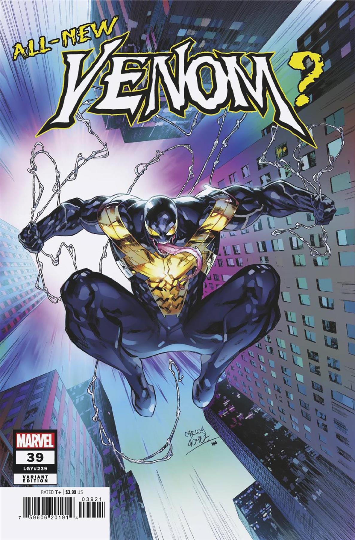 Venom #39 Carlos Gomez Foreshadow Var Carlos Gomez Foreshadow Var Marvel Prh Comic Book 2024