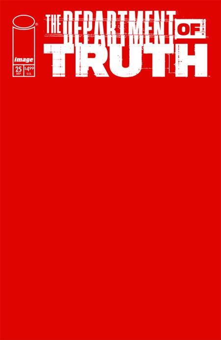 Department Of Truth #25 Cvr B Blank Sketch Var Image Comics Comic Book
