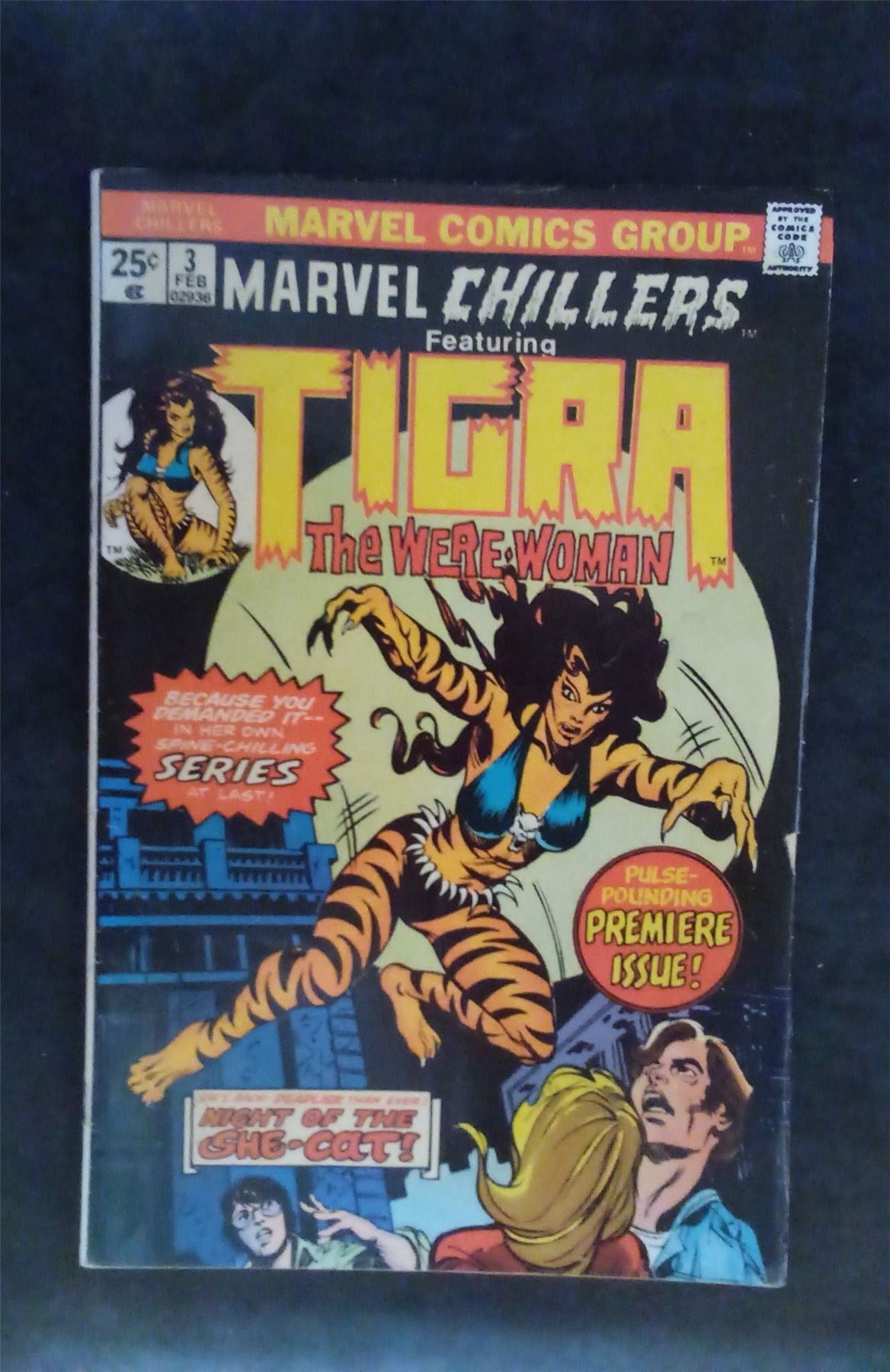 Marvel Chillers #3 1976 marvel Comic Book