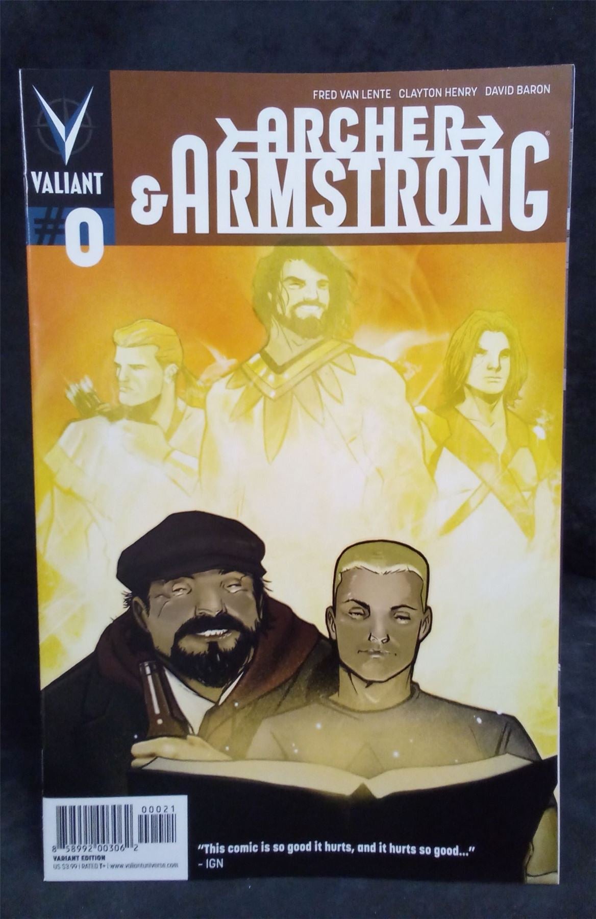 Archer and Armstrong #0 Cover B - Pullbox Variant - Lee Garbett 2013 valiant Comic Book