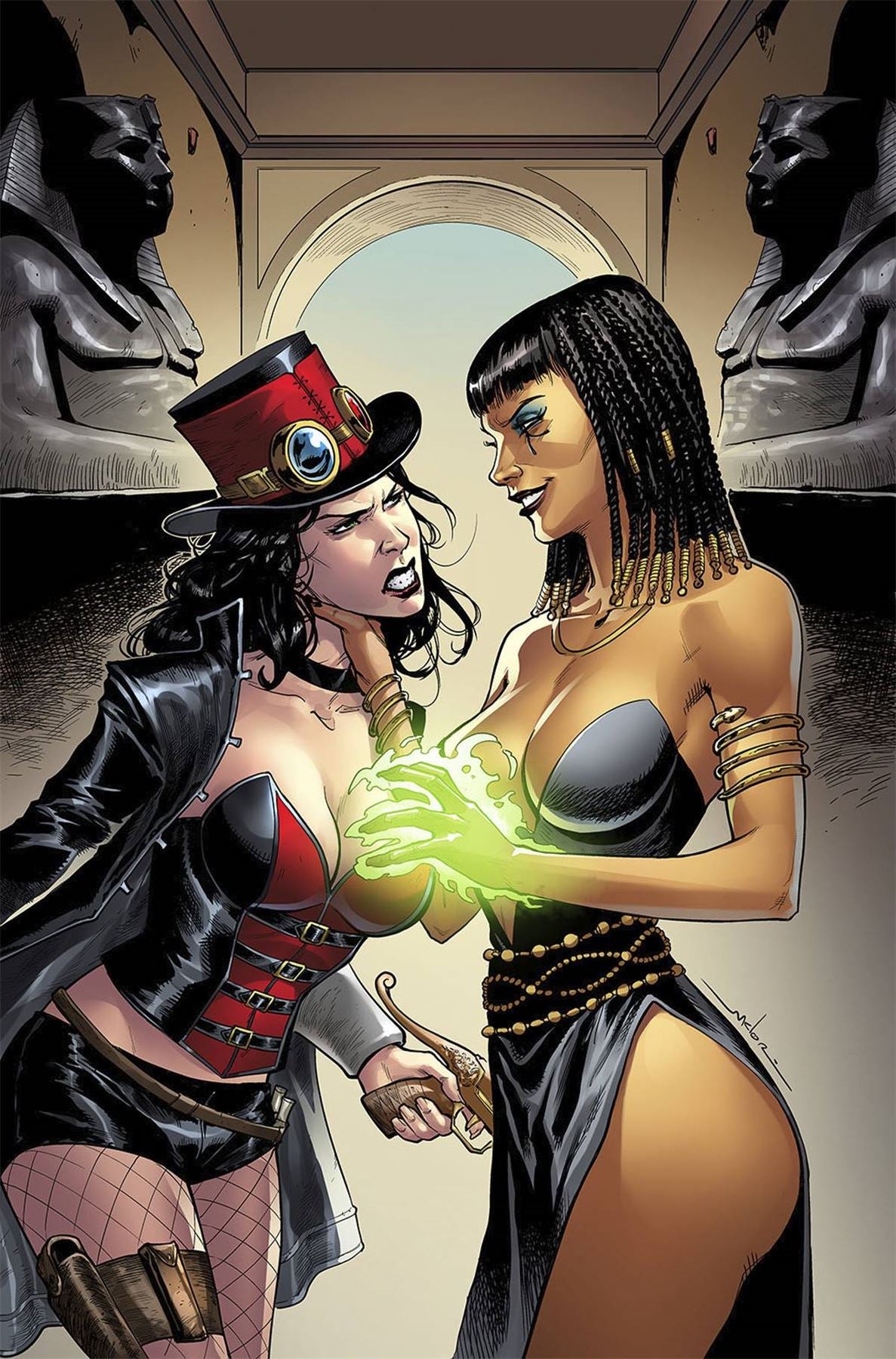 Gft Van Helsing Vs The Mummy Of Amun Ra #4 (Cvr B Meloni) Zenescope Entertainment Inc Comic Book
