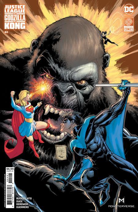 Justice League Vs Godzilla Vs Kong #4 (of 7) Cvr B Whilce Portacio Kong Card Stock Var DC Comics Comic Book