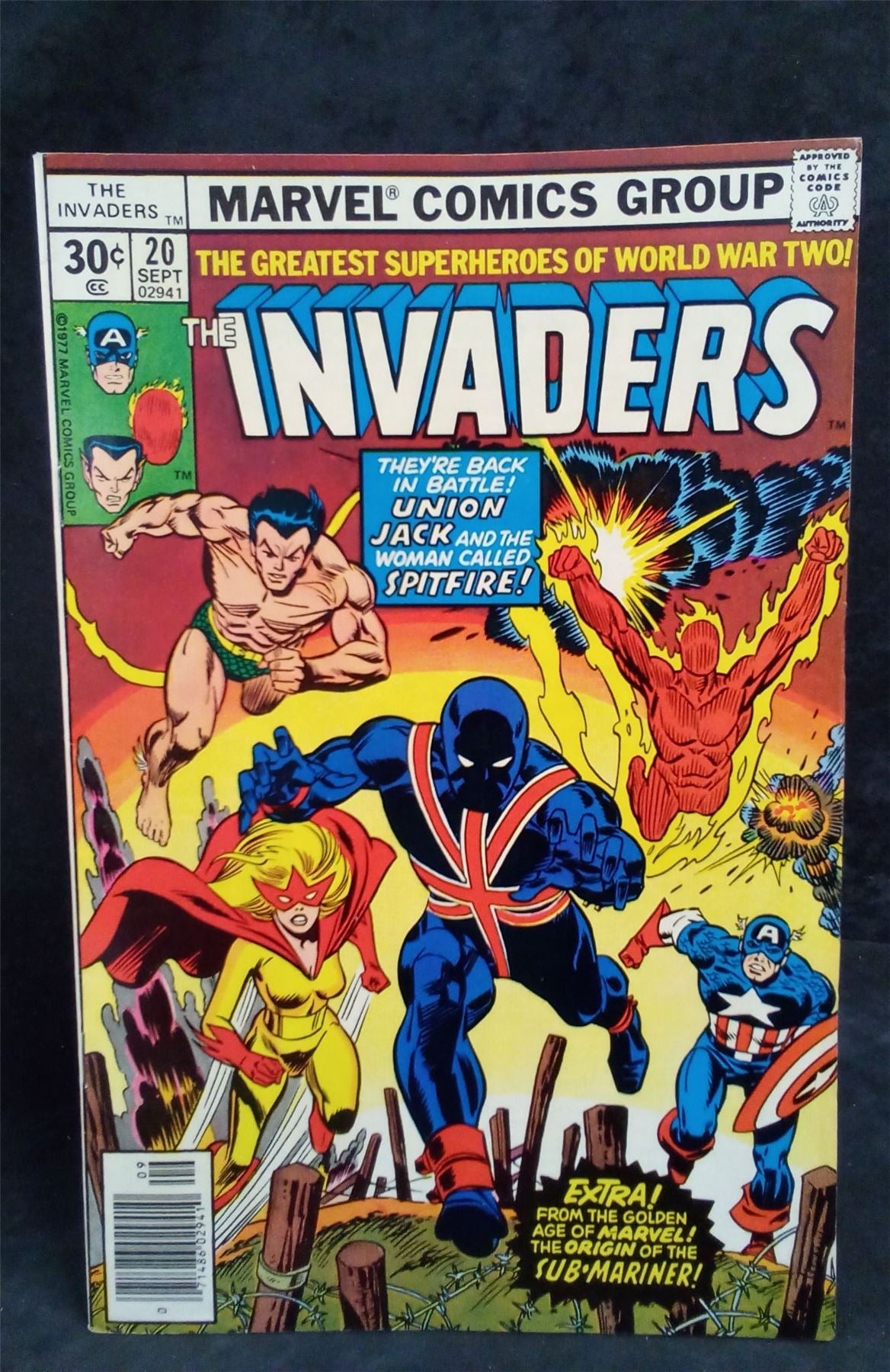 The Invaders #20 1977 Marvel Comics Comic Book