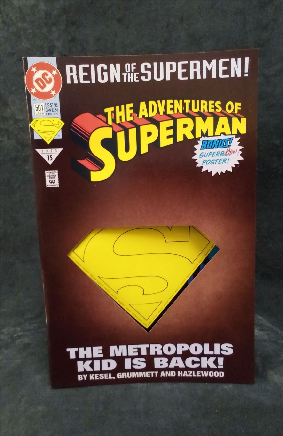Adventures of Superman #501 Die-cut cover 1993 DC Comics Comic Book