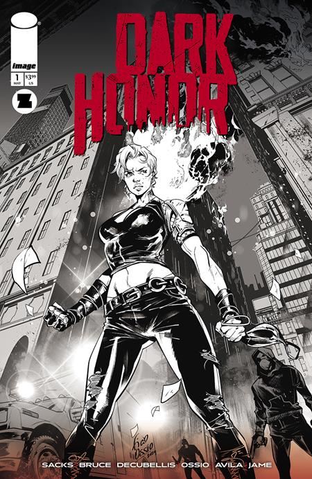 Dark Honor #1 (of 5) Cvr B Inc 1:10 Fico Ossio B&w Var Image Comics Comic Book