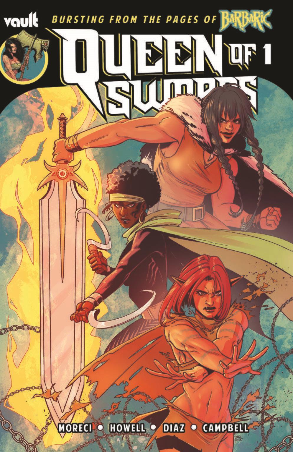 Queen Of Swords Barbaric Story #1 Cvr A Howell & Diaz Vault Comics Comic Book