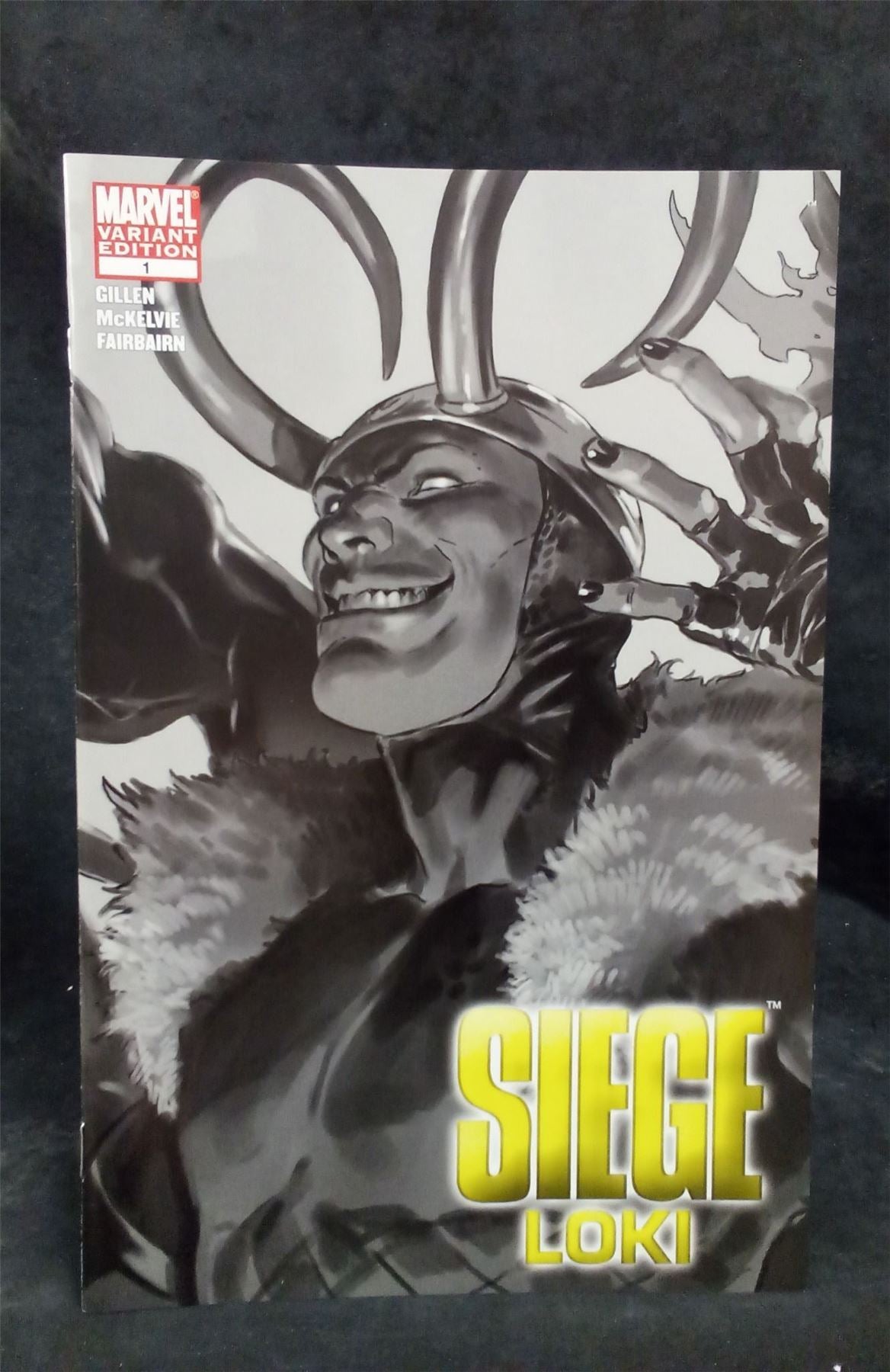 Siege: Loki #1 Black and White Variant 2010 Marvel Comics Comic Book