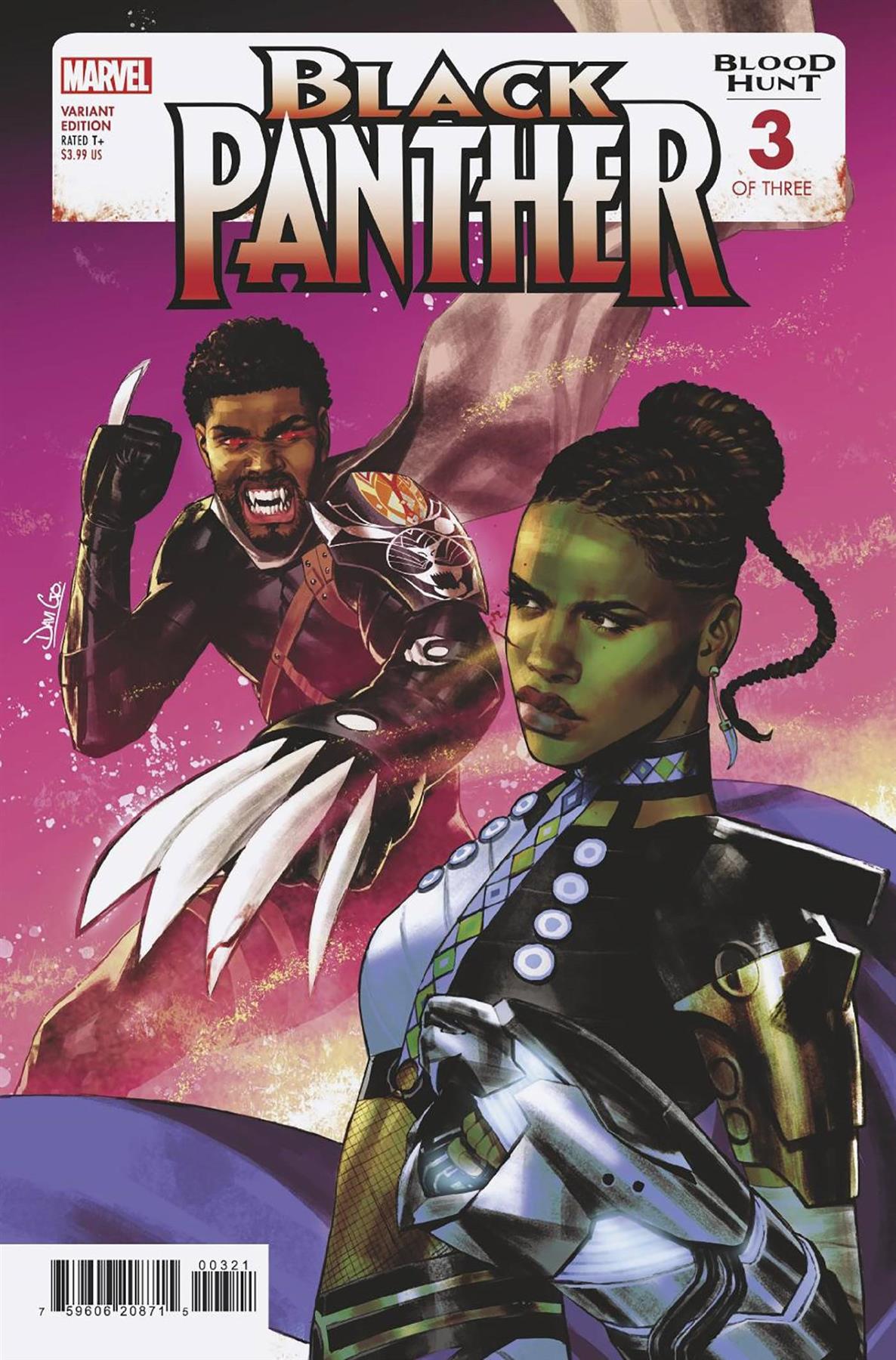 Black Panther Blood Hunt #3 Davi Go Var Marvel Prh Comic Book