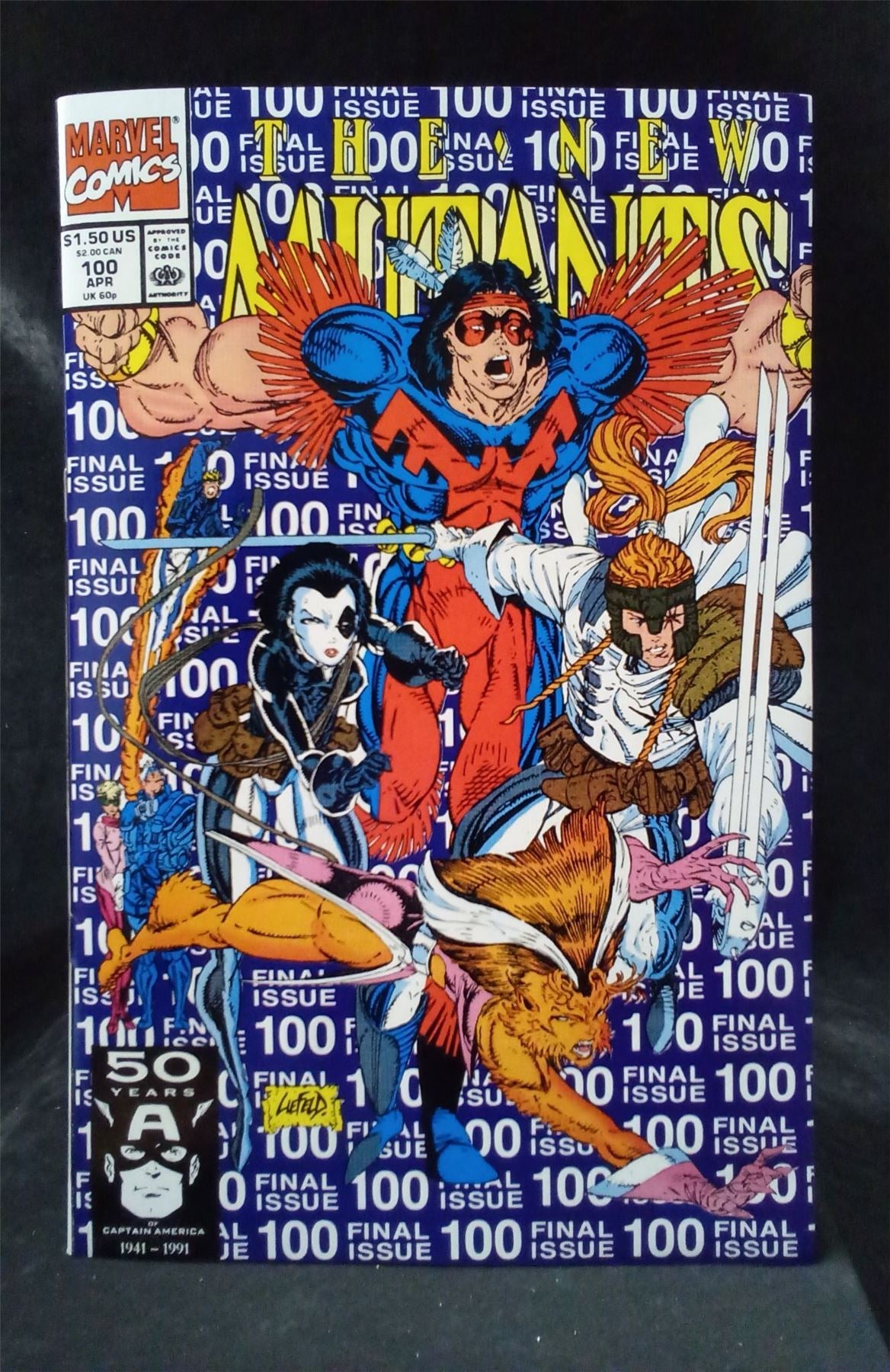 The New Mutants #100 Second Print Cover 1991 Marvel Comics Comic Book