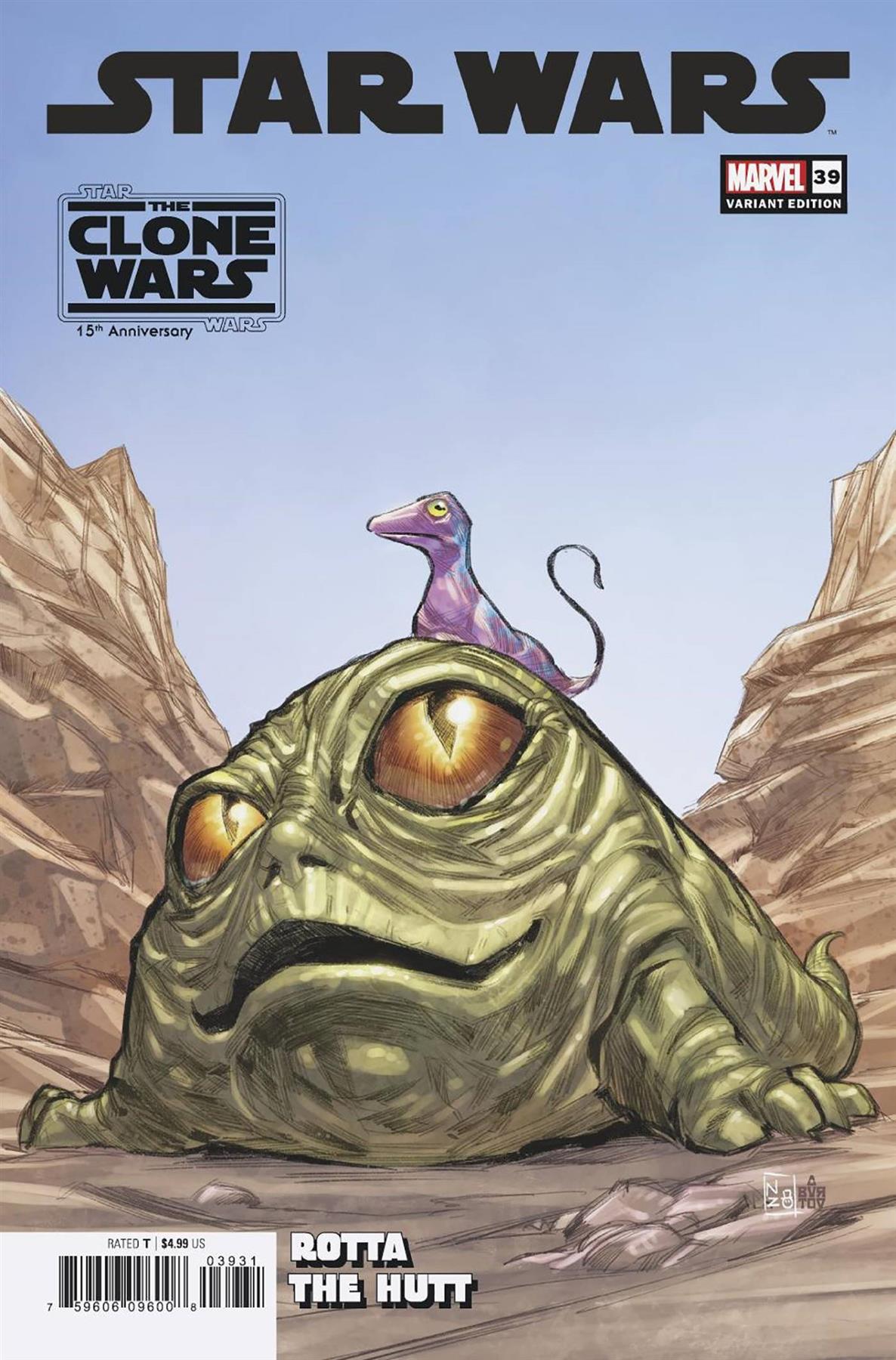 Star Wars #39 Rotta Star Wars Clone Wars 15th Anniv Var (Rotta Star Wars Clone Wars 15th Anniv Var) Marvel Prh Comic Book 2023