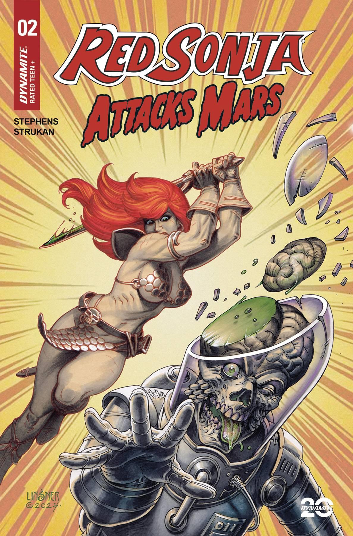 Red Sonja Attacks Mars #2 Cvr A Linsner Dynamite Comic Book