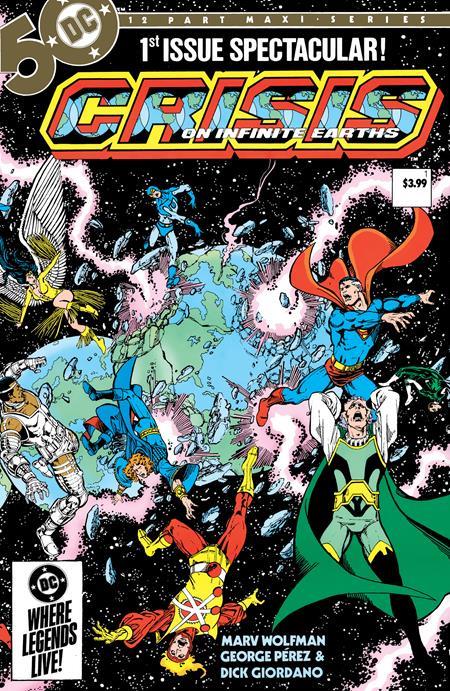 Crisis On Infinite Earths #1 (of 12) Facsimile Edition Cvr A George Perez Wraparound DC Comics Comic Book