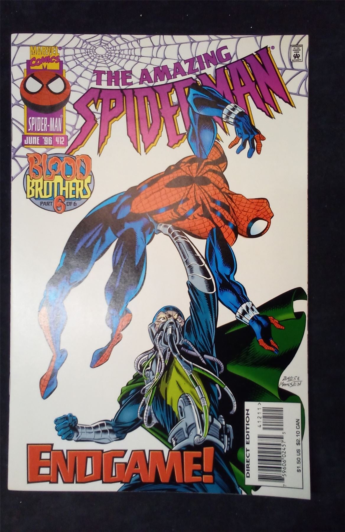 The Amazing Spider-Man #412 1996 marvel Comic Book