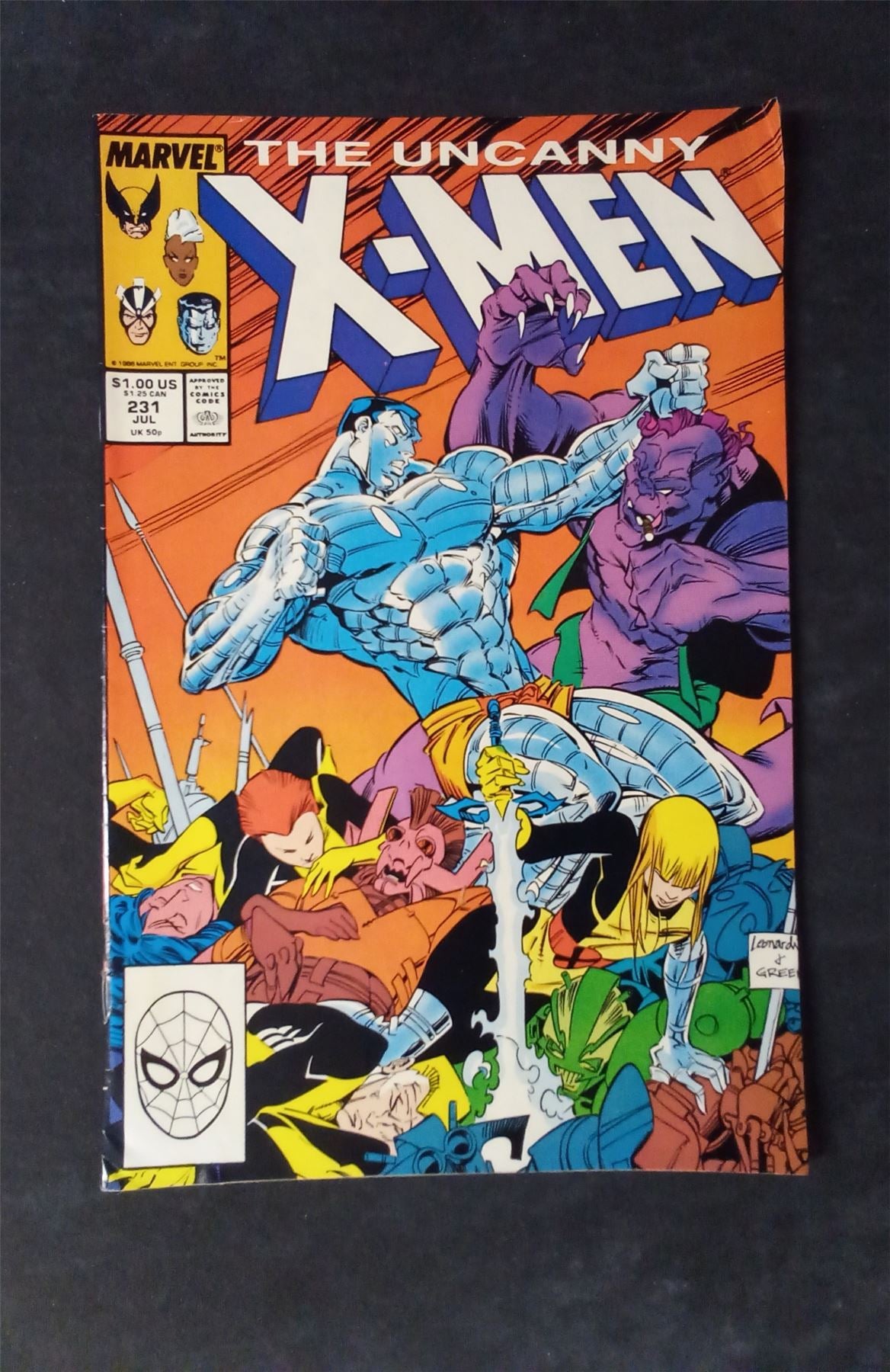 The Uncanny X-Men #231 Direct Edition 1988 marvel Comic Book