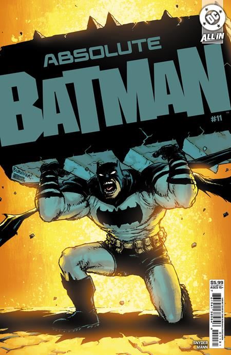 ABSOLUTE BATMAN #11 CVR C CHRIS BURNHAM CARD STOCK VAR DC Comics Comic Book 2025