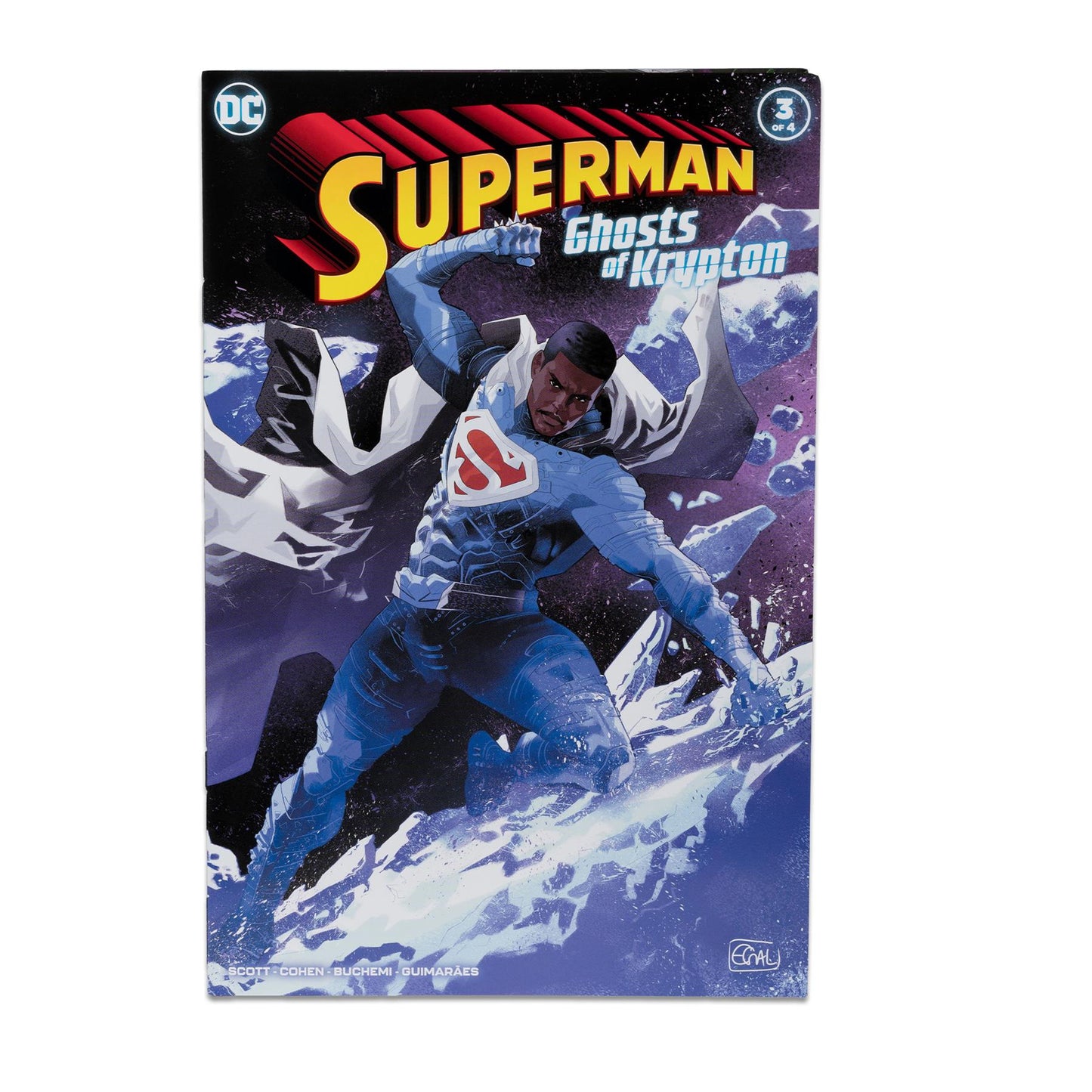 DC Direct 7in WV5 Platinum Earth-2 Superman Action Figure w/comic