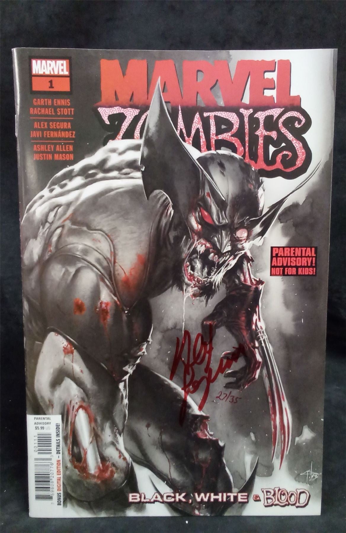 Marvel Zombies: Black, White & Blood #1 *Signed* 2023 Marvel Comics Comic Book