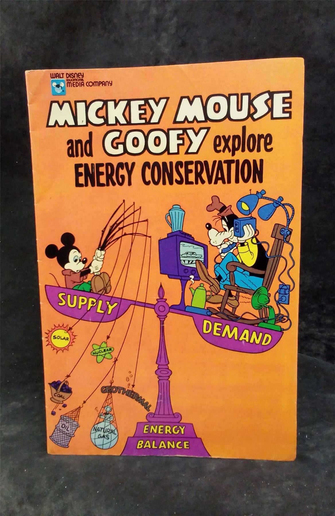 Mickey Mouse and Goofy Explore Energy Conservation disney Comic Book