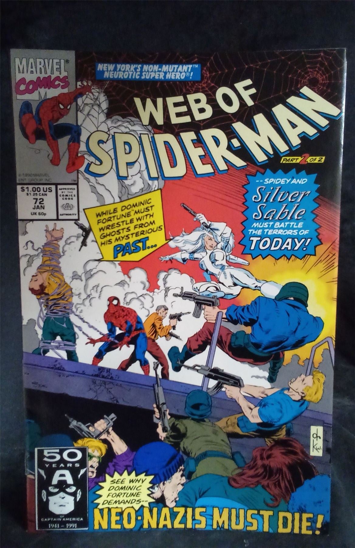 Web of Spider-Man #72 Direct Edition 1990 Marvel Comics Comic Book