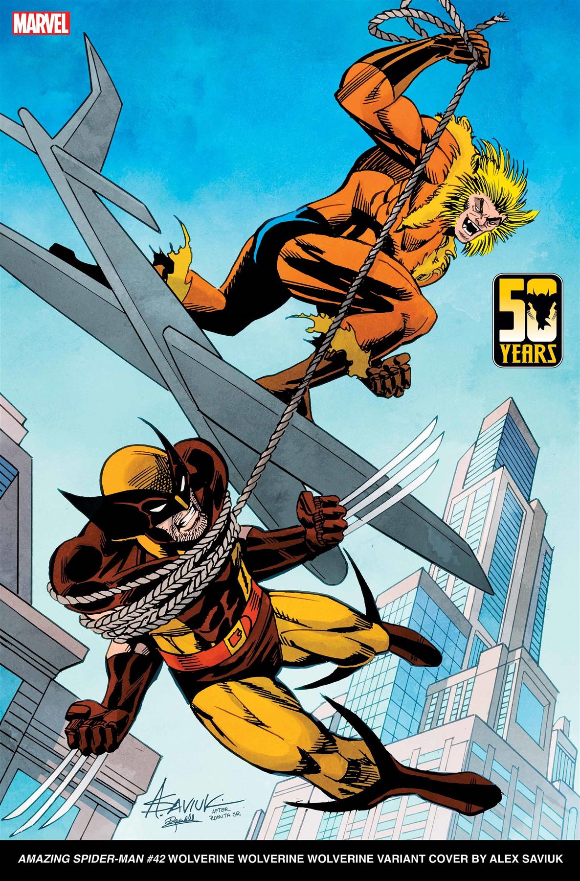 Amazing Spider-man #42 Saviuk Wolverine Wolverine Wolverine (Saviuk Wolverine Wolverine Wolverine) Marvel Prh Comic Book 2024