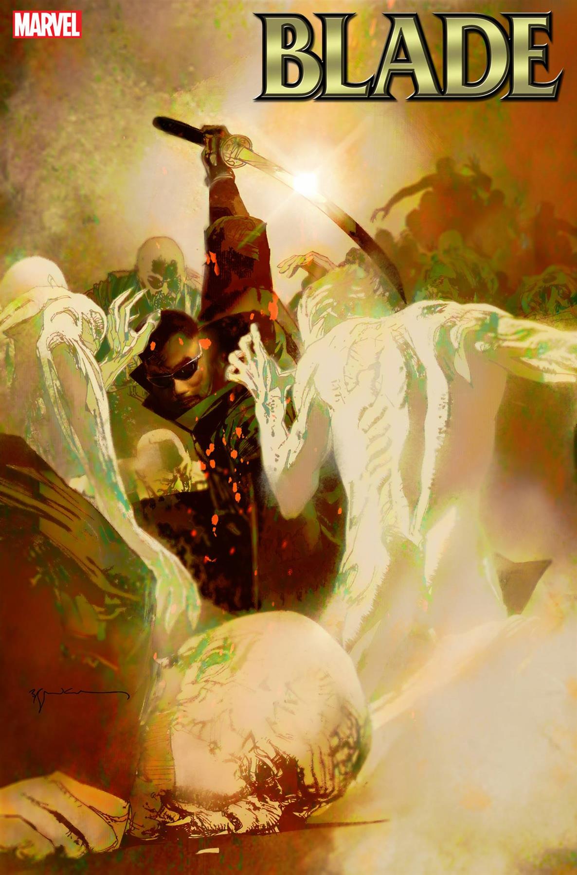 Blade #2 Bill Sienkiewicz Var (Bill Sienkiewicz Var) Marvel Prh Comic Book 2023
