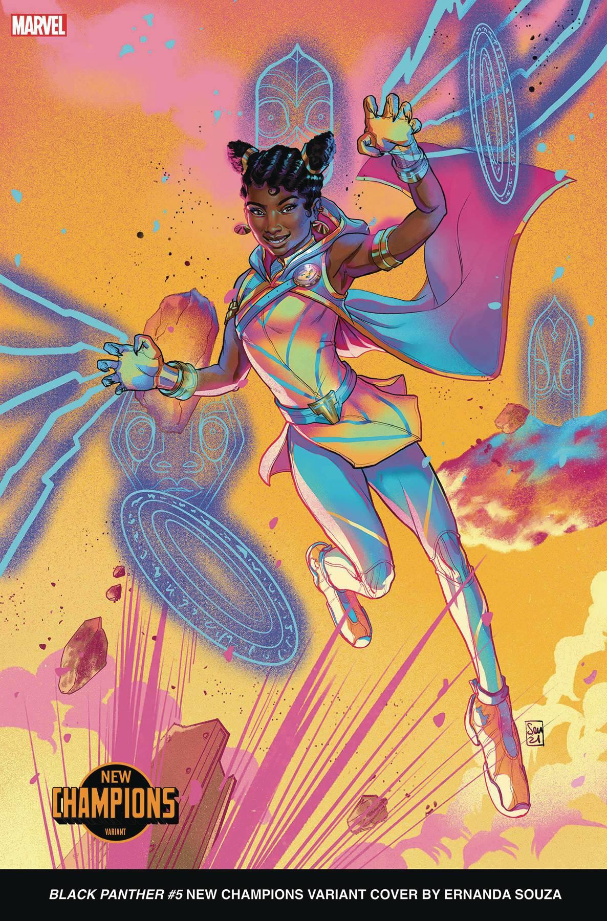 Black Panther #5 Ernanda Souza New Champions Var (Ernanda Souza New Champions Var) Marvel Prh Comic Book 2023