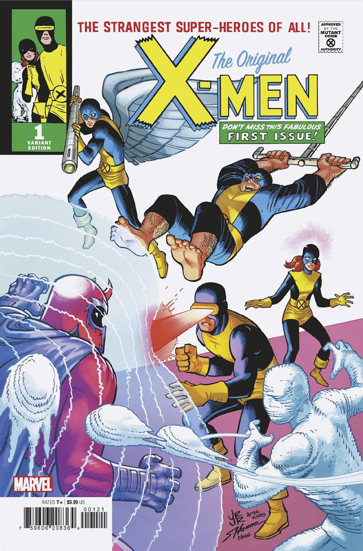 Original X-men #1 John Romita Jr Homage Var () Marvel Prh Comic Book 2023