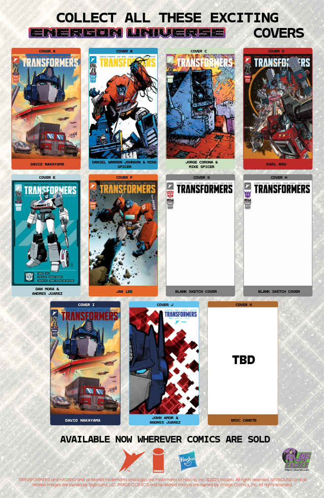 Transformers #25 Cvr JAF Exclusive by Chris Campana Image Comics Comic Book